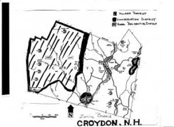 Map of Croydon, NH