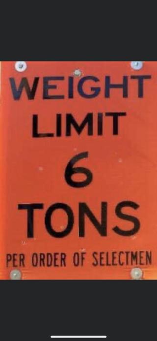 posted road sign
