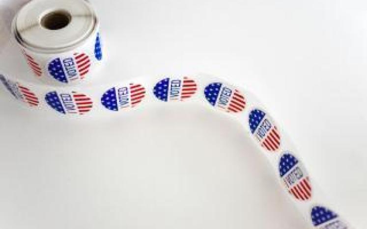 i voted stickers, photo by Elecment5 Digital